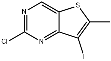 2-氯-7-碘-6-甲基硫噻吩[3,2-D]嘧啶, 2033057-22-4, 结构式