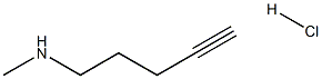 N-METHYLPENT-4-YN-1-AMINE HYDROCHLORIDE, 2034156-95-9, 结构式