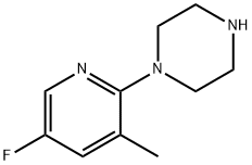 1-(5-氟-3-甲基吡啶-2-基)哌嗪盐酸, 2055359-81-2, 结构式