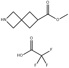 2-氮杂螺[3.3]庚烷-6-甲酸甲酯三氟乙酸盐, 2055497-44-2, 结构式