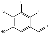 4-氯-2,3-二氟-5-羟基苯甲醛, 2056110-34-8, 结构式