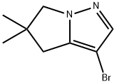 4H-Pyrrolo[1,2-b]pyrazole, 3-bromo-5,6-dihydro-5,5-dimethyl-, 2057507-56-7, 结构式
