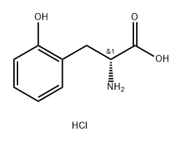 (R)-2-氨基-3-(2-羟基苯基)丙酸盐酸盐, 2058231-92-6, 结构式