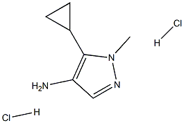 5-环丙基-1-甲基-1H-吡唑-4-胺二盐酸, 2059975-52-7, 结构式