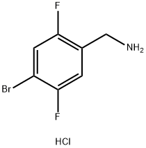 (4-溴-2,5-二氟苯基)甲胺盐酸, 2059988-69-9, 结构式
