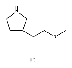 N,N-二甲基-2-(吡咯烷-3-基)乙胺二盐酸盐, 2060006-15-5, 结构式