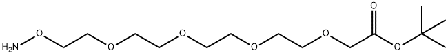 AMINOOXY-PEG4-CH2CO2TBU, 2062663-62-9, 結構式