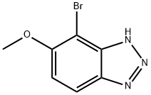 4-Bromo-5-methoxy-1H-benzotriazole, 2065250-27-1, 结构式