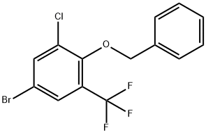 2-苄氧基-5-溴-3-氯三氟甲苯, 2070896-27-2, 结构式