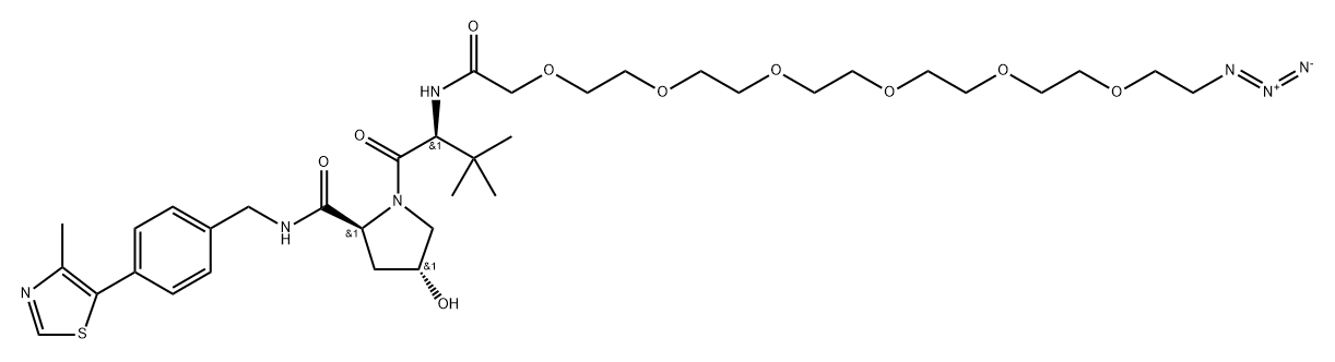 (S,R,S)-AHPC-六聚乙二醇-疊氮, 2086298-71-5, 結(jié)構(gòu)式