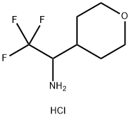2,2,2-三氟-1-(噁烷-4-基)乙烷-1-胺盐酸, 2089257-13-4, 结构式
