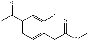 2-(4-乙酰基-2-氟苯基)乙酸甲酯, 2089292-03-3, 结构式