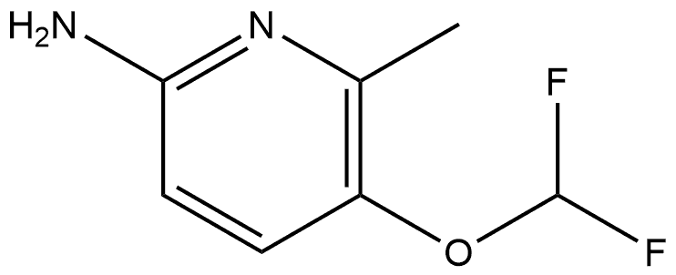 5-(二氟甲氧基)-6-甲基吡啶-2-胺, 2089378-17-4, 結(jié)構(gòu)式