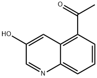 1-(3-羟基喹啉-5-基)乙-1-酮, 2089651-70-5, 结构式