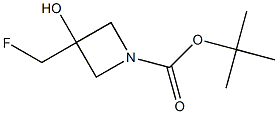 3-(氟甲基)-3-羟基氮杂环丁烷-1-羧酸叔丁酯, 2090743-38-5, 结构式