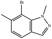 7-溴-1,6-二甲基-吲唑, 2090933-06-3, 结构式