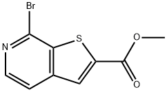 7-溴噻吩并[2,3-C]吡啶-2-甲酸甲酯, 2092325-80-7, 结构式