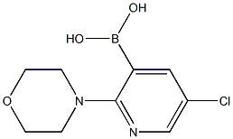 5-氯-2-(吗啉)吡啶-3-硼酸, 2096329-77-8, 结构式