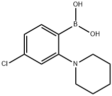 4-氯-2-哌啶基苯基硼酸, 2096339-67-0, 结构式