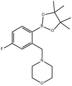 2-[(4-吗啉基)甲基]-4-氟苯硼酸频哪醇酯, 2096340-33-7, 结构式