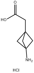 2-(3-氨基双环[1.1.1]戊-1-基)乙酸盐酸盐, 2096992-16-2, 结构式