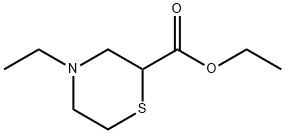 4-乙基硫代吗啉-2-甲酸乙酯, 2097800-27-4, 结构式