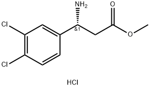 (R)-3-氨基-3-(3,4-二氯苯基)丙酸甲酯盐酸盐, 2097958-02-4, 结构式