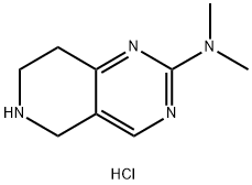 N,N-二甲基-5,6,7,8-四氢吡啶并[4,3-D]嘧啶-2-胺二盐酸盐, 2098031-71-9, 结构式