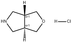 反式-3,3A,4,5,6,6A-六氢-1H-呋喃[3,4-C]吡咯盐酸盐, 2098127-37-6, 结构式