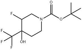 3-氟-4-羟基-4-(三氟甲基)哌啶-1-羧酸叔丁酯, 2101206-18-0, 结构式