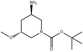 (3R,5R)-3-氨基-5-甲氧基哌啶-1-羧酸叔丁酯, 2101218-49-7, 结构式