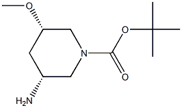 (3R,5S)-3-氨基-5-甲氧基哌啶-1-羧酸叔丁酯, 2101218-75-9, 结构式