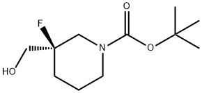 tert-butyl (3r)-3-fluoro-3-(hydroxymethyl)piperidine-1-carboxylate, 2102412-17-7, 結(jié)構(gòu)式
