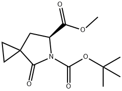 5-tert-butyl 6-methyl (6s)-4-oxo-5-azaspiro[2.4]heptane-5,6-dicarboxylate, 2102412-64-4, 结构式