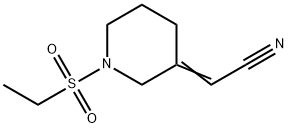 2-[(3Z)-1-(乙磺酰基)哌啶-3-亚基]乙腈, 2102414-94-6, 结构式