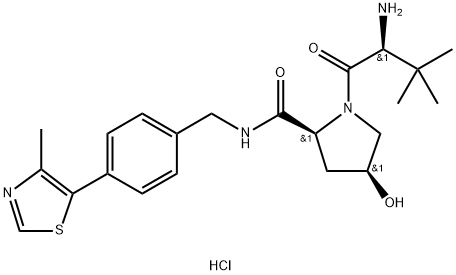 (S,S,S)-AHPC盐酸盐, 2115897-23-7, 结构式