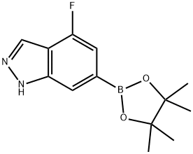 (4-氟-1H-吲唑-6-基)硼酸频哪醇酯, 2121511-94-0, 结构式