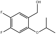 (4,5-二氟-2-异丙氧基苯基)甲醇, 2121513-03-7, 结构式