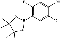 5-氯-2-氟-4-羟基苯基硼酸频哪醇酯, 2121513-66-2, 结构式
