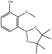 3-羟基-2-甲氧基苯硼酸频哪醇酯, 2121514-31-4, 结构式