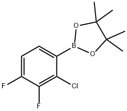 2-氯-3,4-二氟苯基硼酸频哪醇酯, 2121515-05-5, 结构式