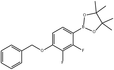 4-(苄氧基)-2,3-二氟苯基硼酸频哪醇酯, 2121515-12-4, 结构式