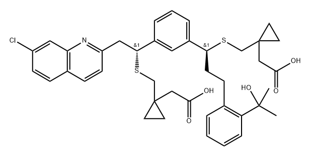 Mo<i></i>ntelukast EP Impurity D / E, 2125943-58-8, 结构式