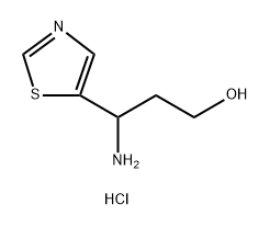 3-氨基-3-(噻唑-5-基)丙-1-醇二盐酸盐, 2126163-23-1, 结构式