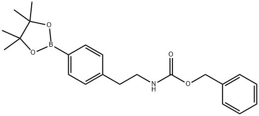 N-芐氧羰基-2-(4-頻哪醇硼酸酯苯)乙胺, 2126812-29-9, 結(jié)構(gòu)式