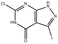 6-氯-3-碘-1,5-二氢吡唑并[3,4-D]嘧啶-4-酮, 2131742-03-3, 结构式