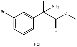 甲基 2-氨基-2-(3-溴苯基)丙酯盐酸, 2138131-80-1, 结构式