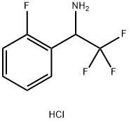 2,2,2-三氟-1-(2-氟苯基)乙胺盐酸盐, 2153472-91-2, 结构式