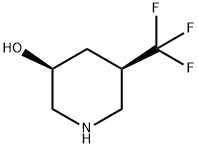 (3S,5R)-5-(三氟甲基)哌啶-3-醇, 2165681-21-8, 结构式