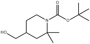 4-(羟甲基)-2,2-二甲基哌啶-1-羧酸叔丁酯, 2167889-81-6, 结构式